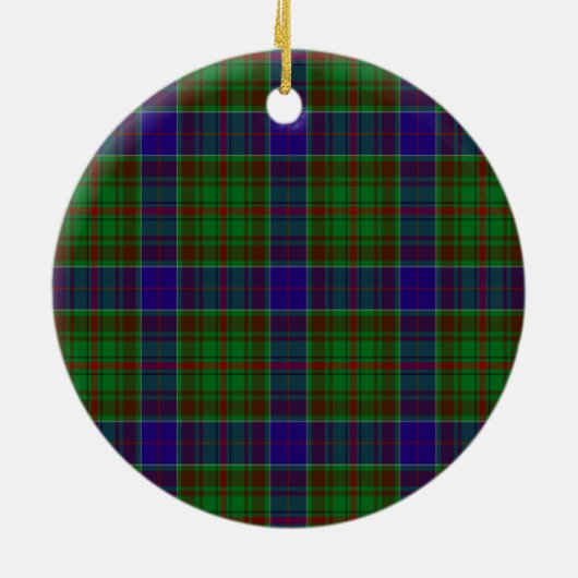Scottish Clan Adam Hunting Tartan and Crest Keramisch Ornament (Achterkant)