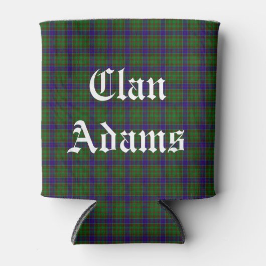 Scottish Clan Adams Tartan Blikjeskoeler (Voorkant)