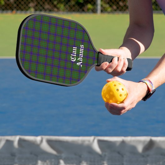 Scottish Clan Adams Tartan Custom Pickleball Paddle (Insitu)