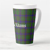 Scottish Clan Adams Tartan Latte Mok (Rechterhoek)