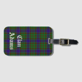 Scottish Clan Adams Tartan Pset Bagagelabel (Voorkant (horizontaal))