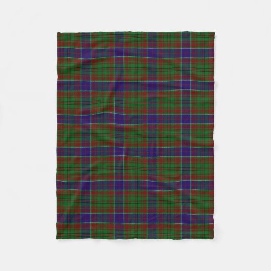 Scottish Clan Adams Tartan Pset Fleece Deken (Voorkant)