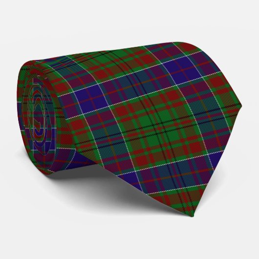 Scottish Clan Adams Tartan Pset Stropdas (Opgerold)