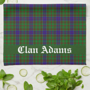 Scottish Clan Adams Tartan Pset Theedoek