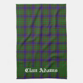 Scottish Clan Adams Tartan Pset Theedoek (Verticaal)