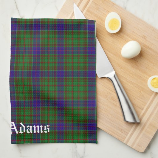 Scottish Clan Adams Tartan Theedoek (Quarter Fold)