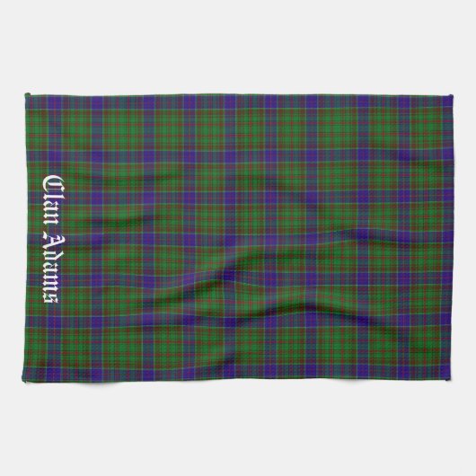 Scottish Clan Adams Tartan Theedoek (Horizontaal)