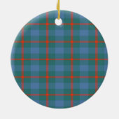 Scottish Clan Agnew Ancient Tartan en Crest Keramisch Ornament (Achterkant)