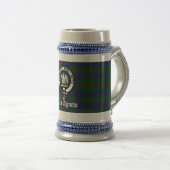 Scottish Clan Agnew Crest & Tartan Custom Bierpul (Voorkant rechts)