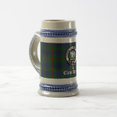 Scottish Clan Agnew Crest & Tartan Custom Bierpul (Voorkant links)