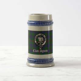 Scottish Clan Agnew Crest & Tartan Custom Bierpul