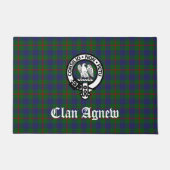 Scottish Clan Agnew Crest & Tartan Deurmat (Voorkant)
