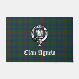 Scottish Clan Agnew Crest & Tartan Deurmat