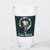 Scottish Clan Agnew Crest & Tartan Glas (Voorkant)
