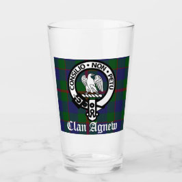 Scottish Clan Agnew Crest & Tartan Glas