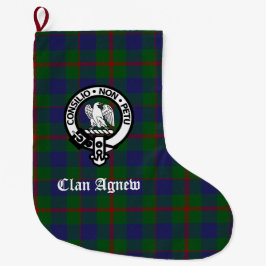 Scottish Clan Agnew Crest & Tartan Grote Kerstsok