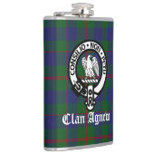 Scottish Clan Agnew Crest & Tartan Heupfles (Rechts)