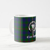 Scottish Clan Agnew Crest & Tartan Koffiemok (Voorkant links)