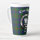 Scottish Clan Agnew Crest & Tartan Latte Mok (Linkerhoek)