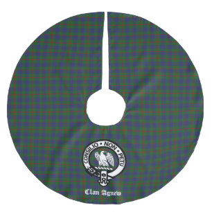 Scottish Clan Agnew Tartan Crest  Kerstboom Rok