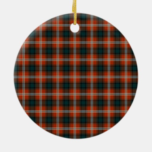 Scottish Clan Ainslie Tartan en Crest Keramisch Ornament (Achterkant)