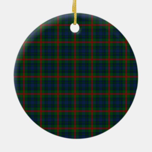 Scottish Clan Aiton Tartan en Crest Keramisch Ornament (Achterkant)