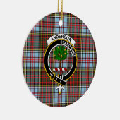 Scottish Clan Anderson Ancient Tartan en Crest Keramisch Ornament (Rechts)