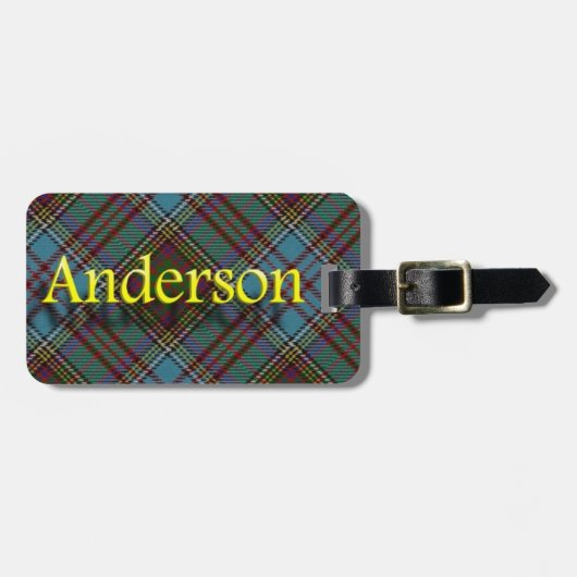 Scottish Clan Anderson Bagagelabel (Voorkant horizontaal)