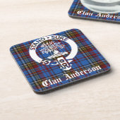 Scottish Clan Anderson Crest & Tartan Bier Onderzetter (Linkerzijde)