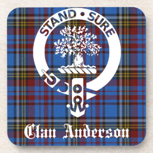 Scottish Clan Anderson Crest & Tartan Bier Onderzetter