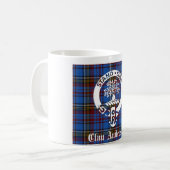 Scottish Clan Anderson Crest & Tartan Koffiemok (Voorkant links)