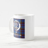 Scottish Clan Anderson Crest & Tartan Koffiemok (Voorkant links)