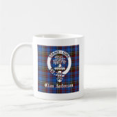 Scottish Clan Anderson Crest & Tartan Koffiemok (Links)