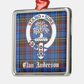Scottish Clan Anderson Crest & Tartan Metalen Ornament (Links)