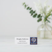 Scottish Clan Anderson Crest & Tartan Mini Visitekaartje (Staand voorkant)