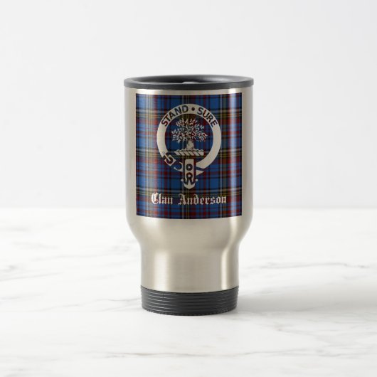 Scottish Clan Anderson Crest & Tartan Reisbeker (Center)