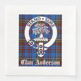 Scottish Clan Anderson Crest & Tartan Servet