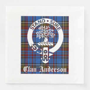 Scottish Clan Anderson Crest & Tartan Servet