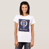 Scottish Clan Anderson Crest & Tartan T-shirt (Voorkant volledig)