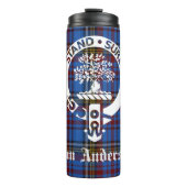 Scottish Clan Anderson Crest & Tartan Thermosbeker (Voorkant)
