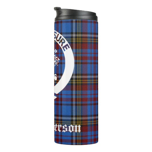 Scottish Clan Anderson Crest & Tartan Thermosbeker (Geroteerd rechts)