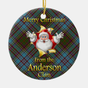 Scottish Clan Anderson Kerstornament Keramisch Ornament