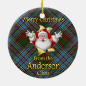 Scottish Clan Anderson Kerstornament Keramisch Ornament (Achterkant)