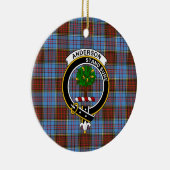 Scottish Clan Anderson Modern Tartan en Crest Keramisch Ornament (Rechts)
