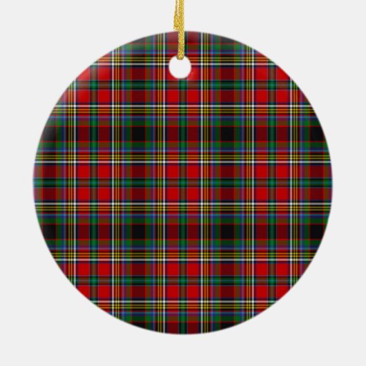 Scottish Clan Anderson of Arrem Tartan and Crest Keramisch Ornament (Achterkant)