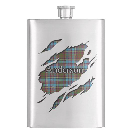Scottish Clan Anderson Tartan Heupfles (Voorkant)