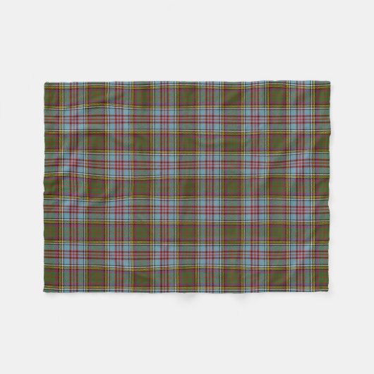 Scottish Clan Anderson Tartan Pset Fleece Deken (Voorkant (Horizontaal))