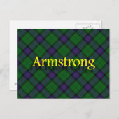 Scottish Clan Armstrong Briefkaart (Voorkant / Achterkant)
