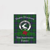 Scottish Clan Armstrong Custom Kerstmis Kaart (Voorkant)