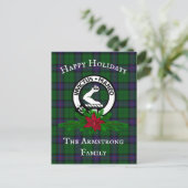 Scottish Clan Armstrong Holiday Briefkaart (Staand voorkant)